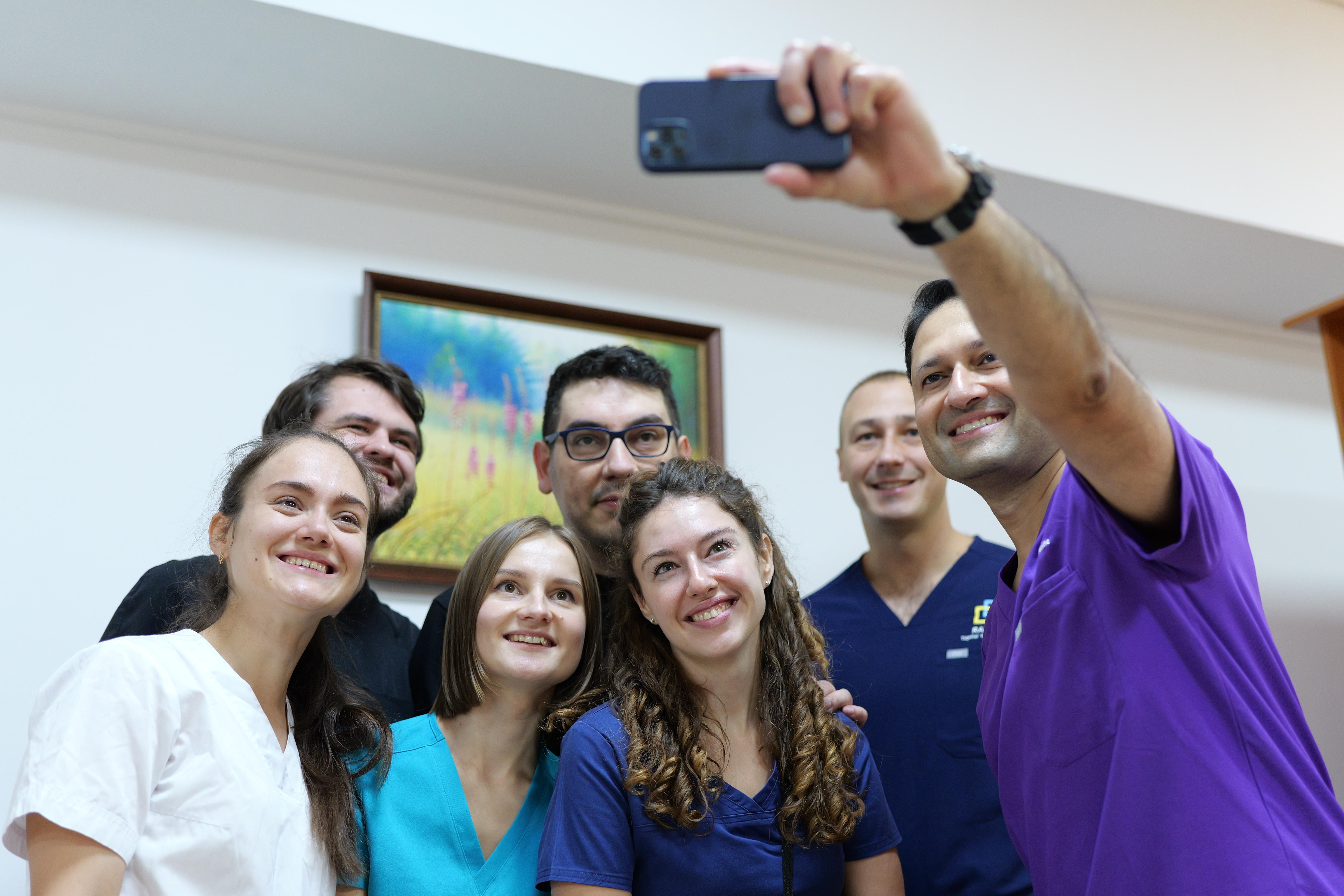 "INgenius team (from left to right): Dr. Anna Tovkes, Dr. Kyrylo Chuhai, Dr. Yelyzaveta Baran, Dr. Ivanka Nebor, Ihor Solovei. Аnd also Dr.Panchenko Vitaliy, Dr.Parag Gandhi"