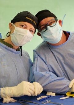 Nataliya Sawka and Jamie (Harold) Orange – Surgical tech.