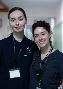 Drs Tetiana Rudomanenko and Ivanka Nebor